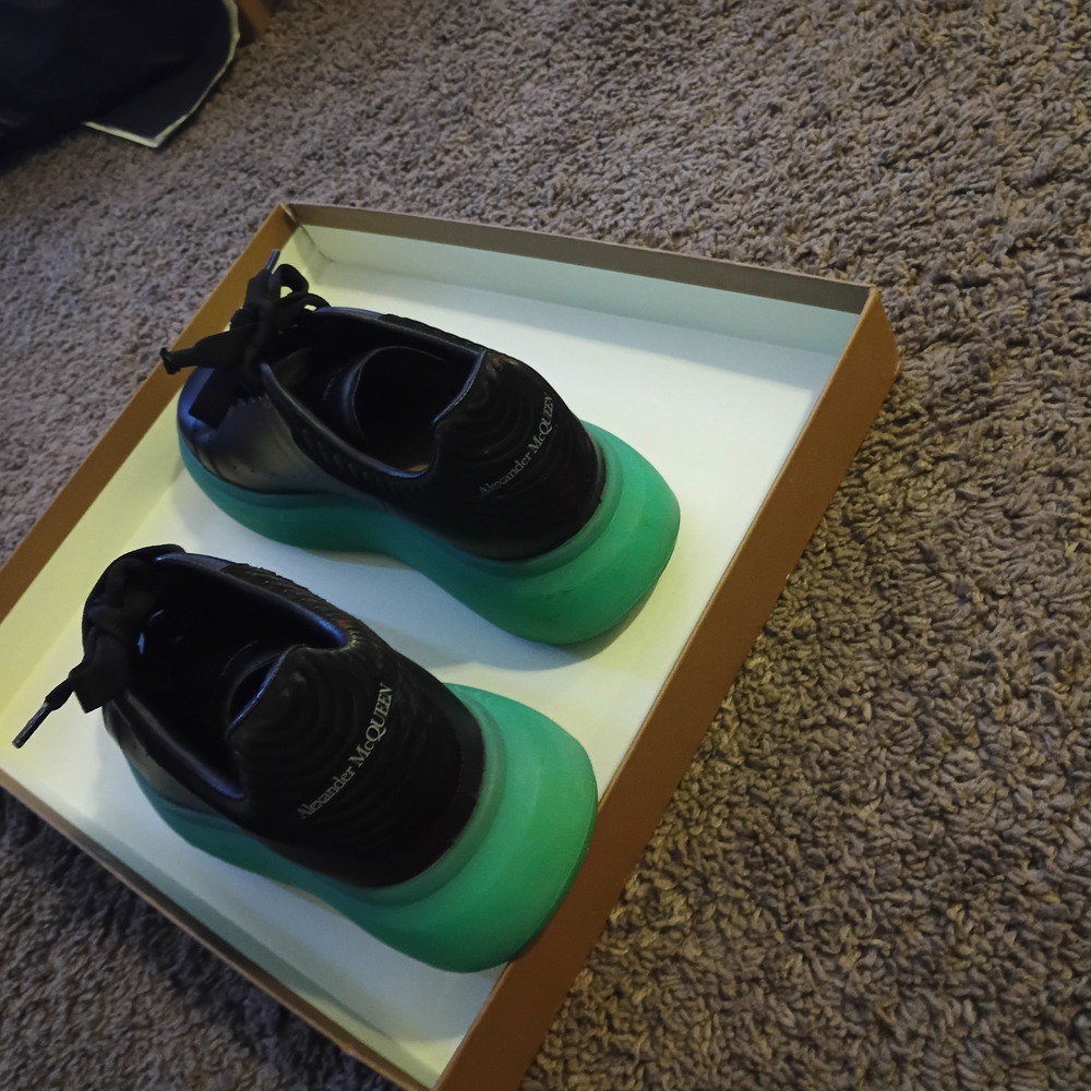 Alexander McQueen Kids Sneakers in Black and Green
